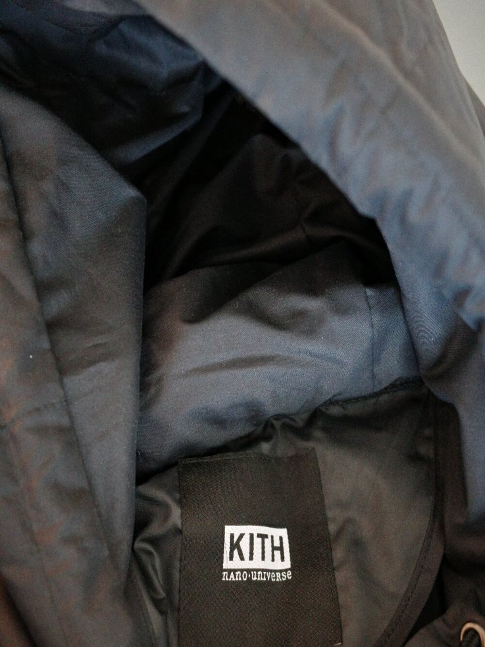 Kith x Nano Universe x Nishikawa Down Hoodie Black Size [XL] - Picture 2 of 3